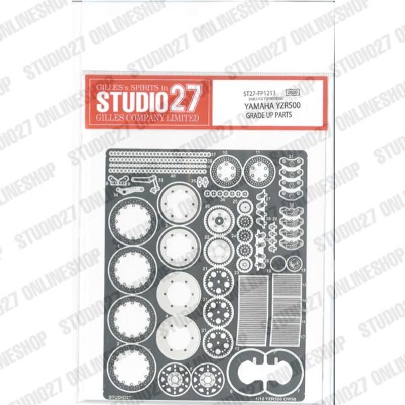 [ Back-order ] STUDIO27 FP1213 1:12 YAMAHA YZR500 Upgrade Parts for HASEGAWA#21503Detail Up Parts