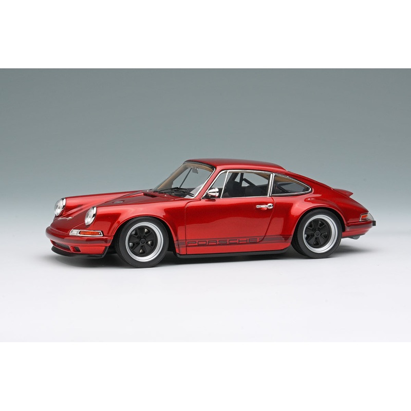 [ Back-order ] Make Up VISION VM111W 1:43 Singer 911 964 Coupe Dark Candy Red model car