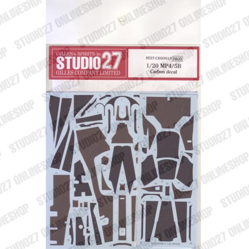 [ Back-order ] STUDIO27 CD20013 1:20 MP4/5B Carbon decal for TAMIYA [Carbon Decal]