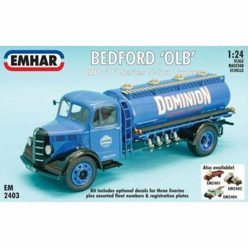 Bedford OLB LWB Tanker Truck 1/24 Model Car Kit #2403 by Emhar