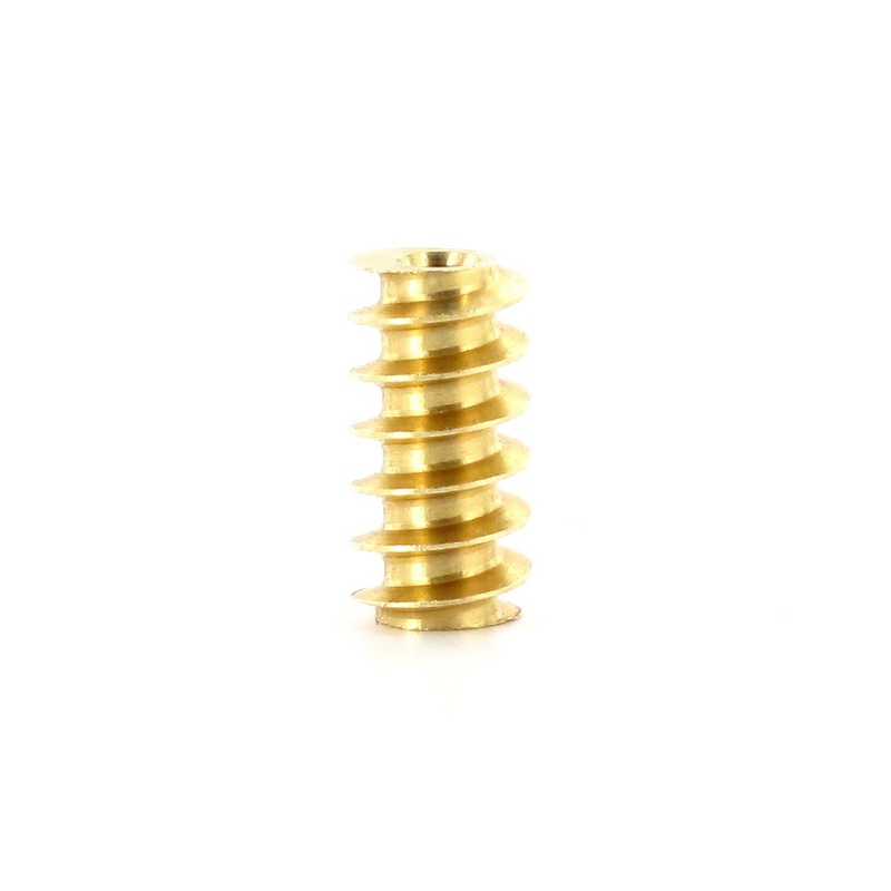 Brass snail M0.4 D=4 L=8 DI=1.5 mm
