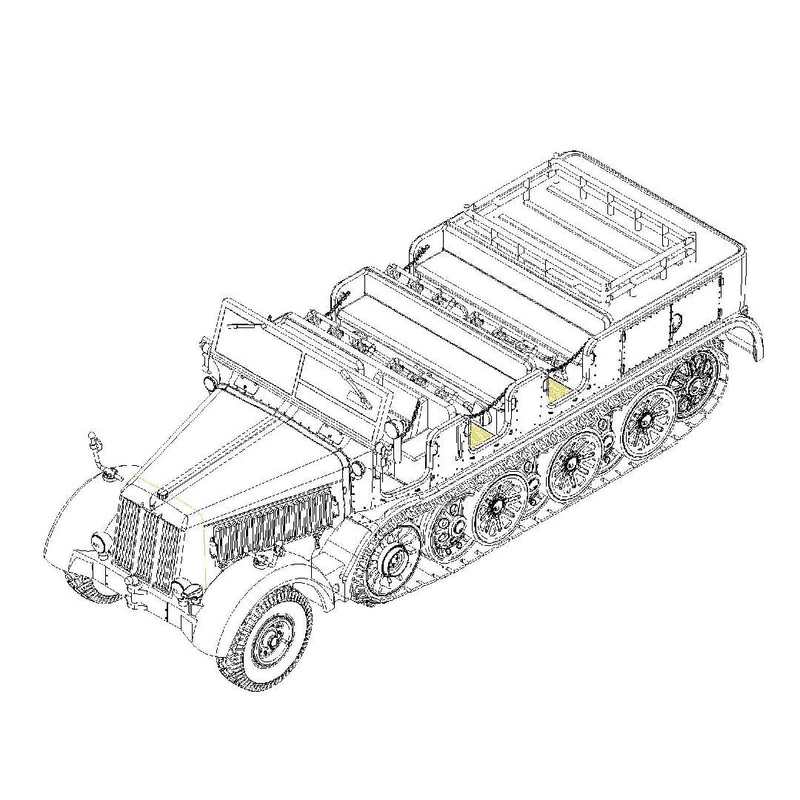 Sd.Kfz.8 Schwerer Zugkraftwagen 12t 1/72 #07403 by Trumpeter