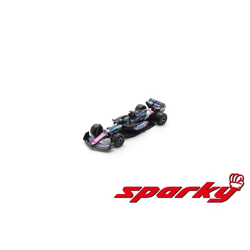 Y412 SPARK sparky 1:64 BWT Alpine F1 Team A524 2nd Brazilian GP 2024 E. Ocon #31 model car