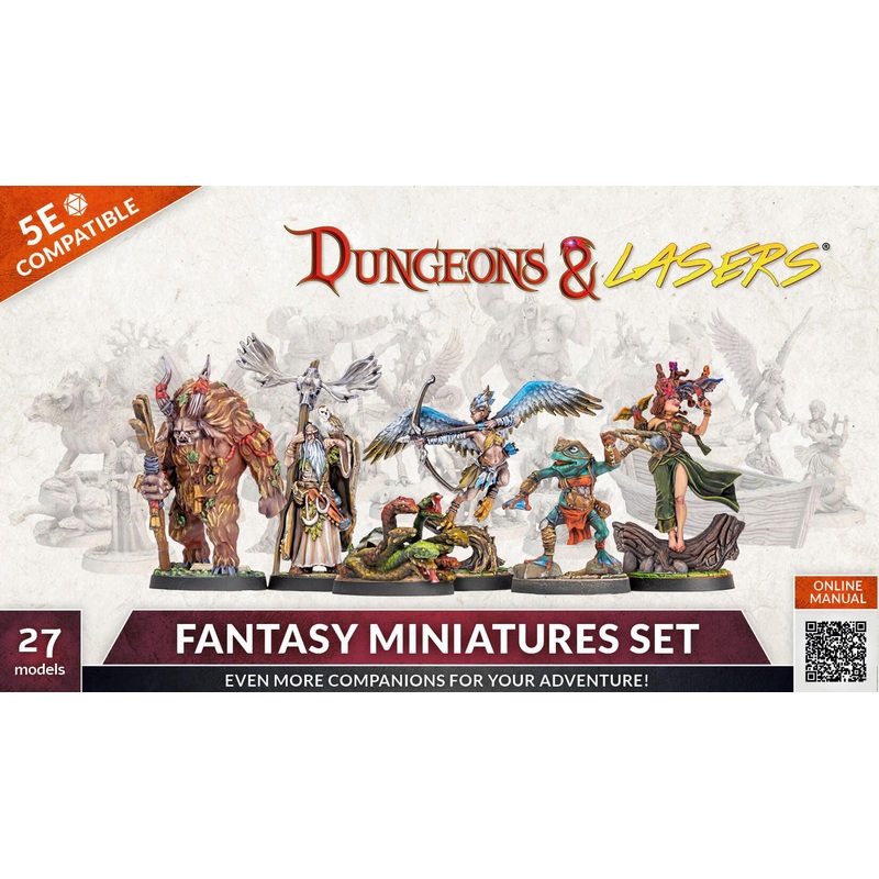 Archon Studio Dungeons And Lasers: Fantasy Miniatures Set