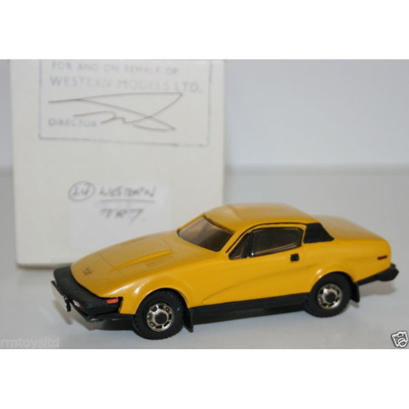 WESTERN MODELS MIKE STEPHENS 1st PROTOTYPE MODEL – WESTERN – TRIUMPH TR7 -YELLOW