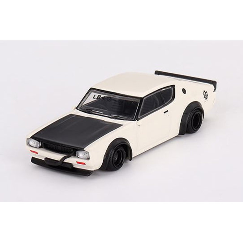 [ Back-order ] TSM MINI-GT MGT00702-R 1:64 Nissan Skyline Kenmeri Liberty Walk White RHD model car