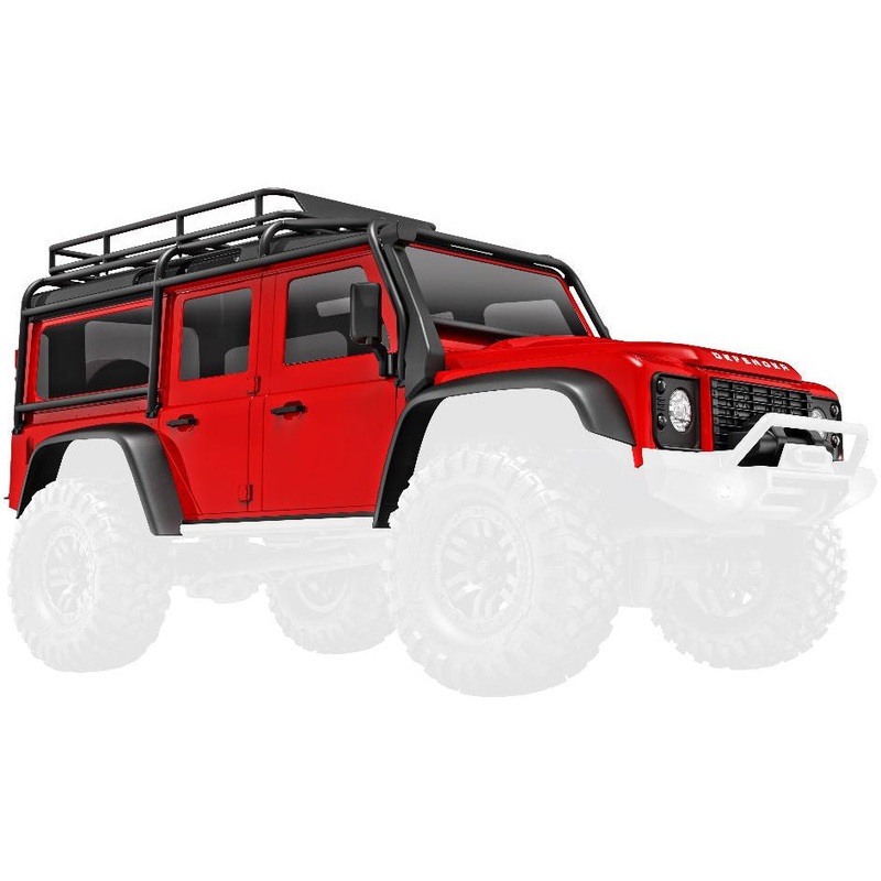 Body, Land Rover Defender, Complete, Red – TRA9712-RED
