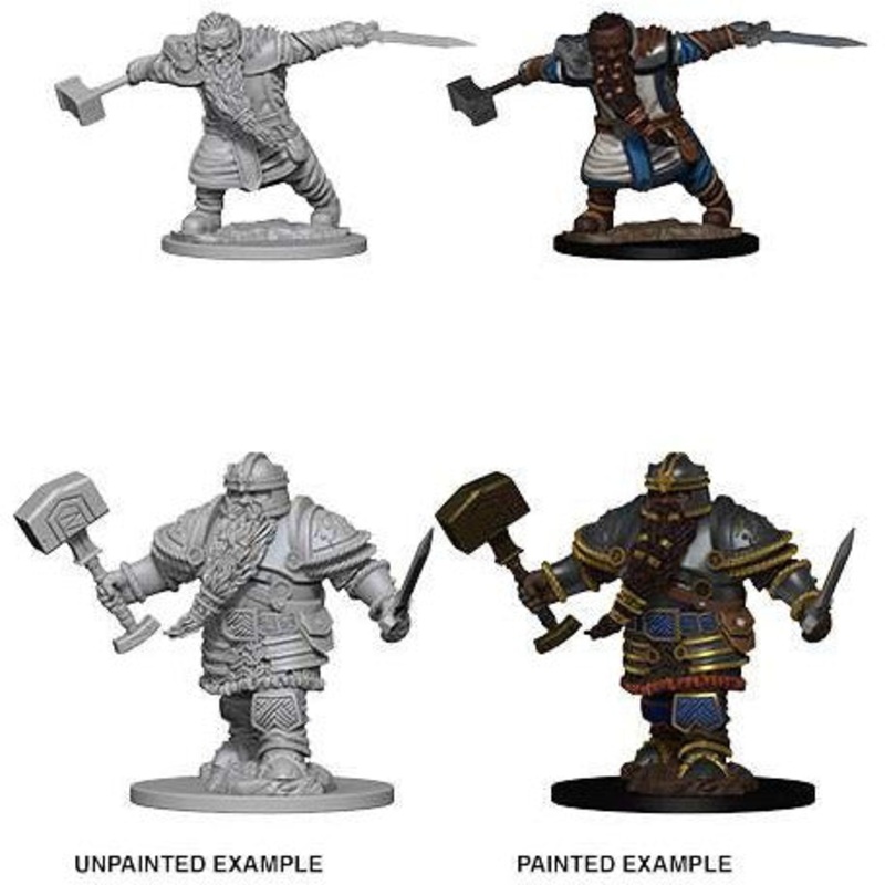 D&D Unpainted Mini – Dwarf Male Fighter 72616