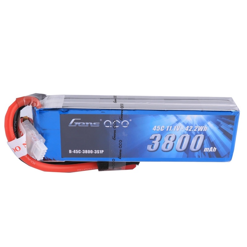 Gens Ace – 207 – 3800mAh 3S1P 11.1V 45C LiPo