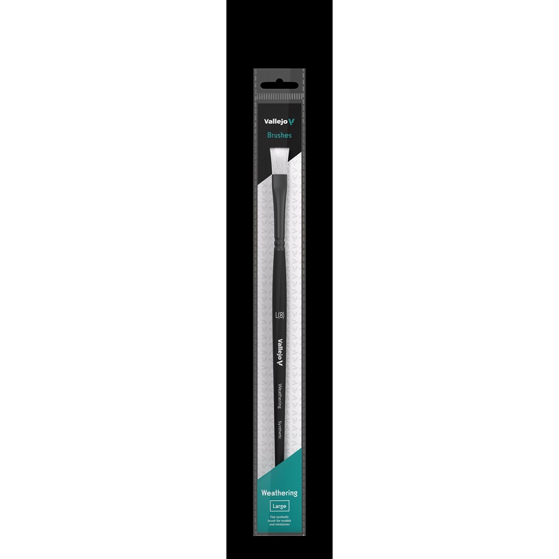 Vallejo Brush B09003 Weathering L Synthetic Flat Brush