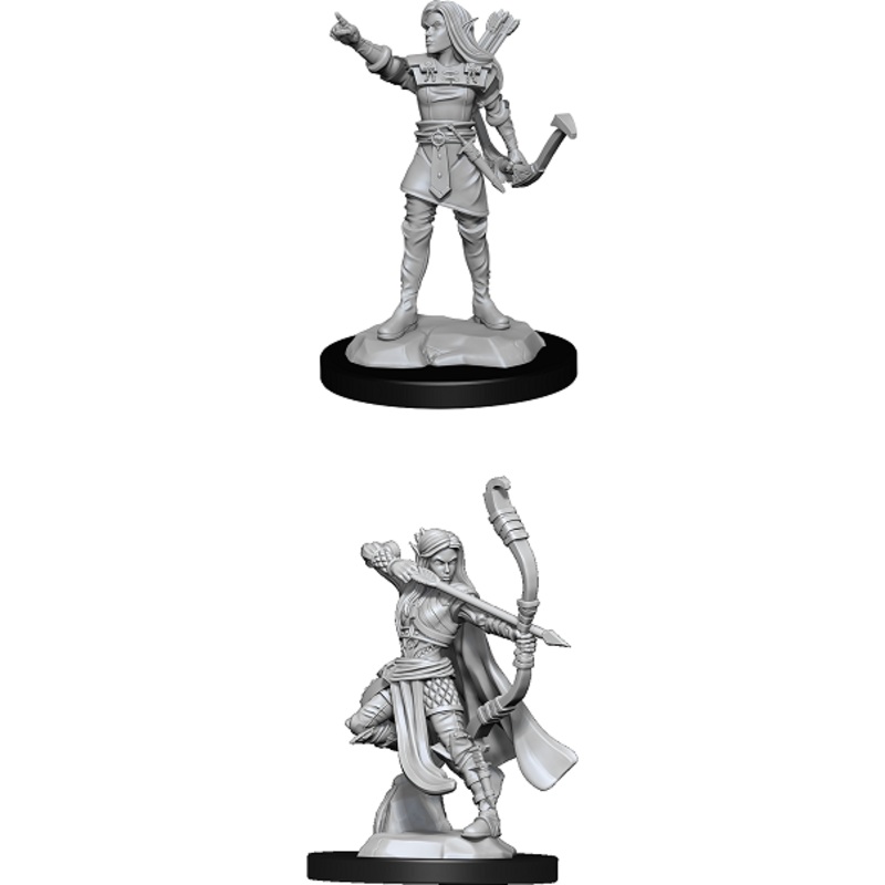 D&D Unpainted Mini – Elf Ranger Female 90143