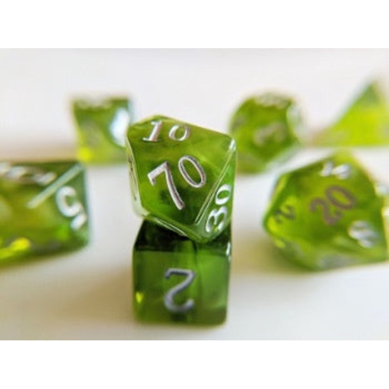 Little Dragon 7-Die Set Nebula Peridot