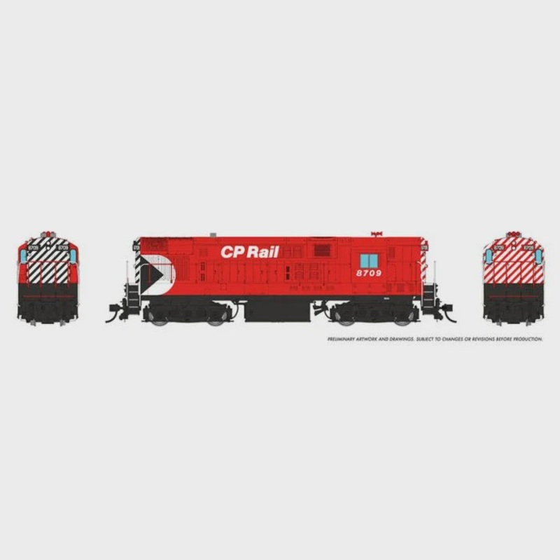 Rapido HO H16-44 (DC/DCC/Sound): CP Rail – Action Red Scheme: #8712 – 044539