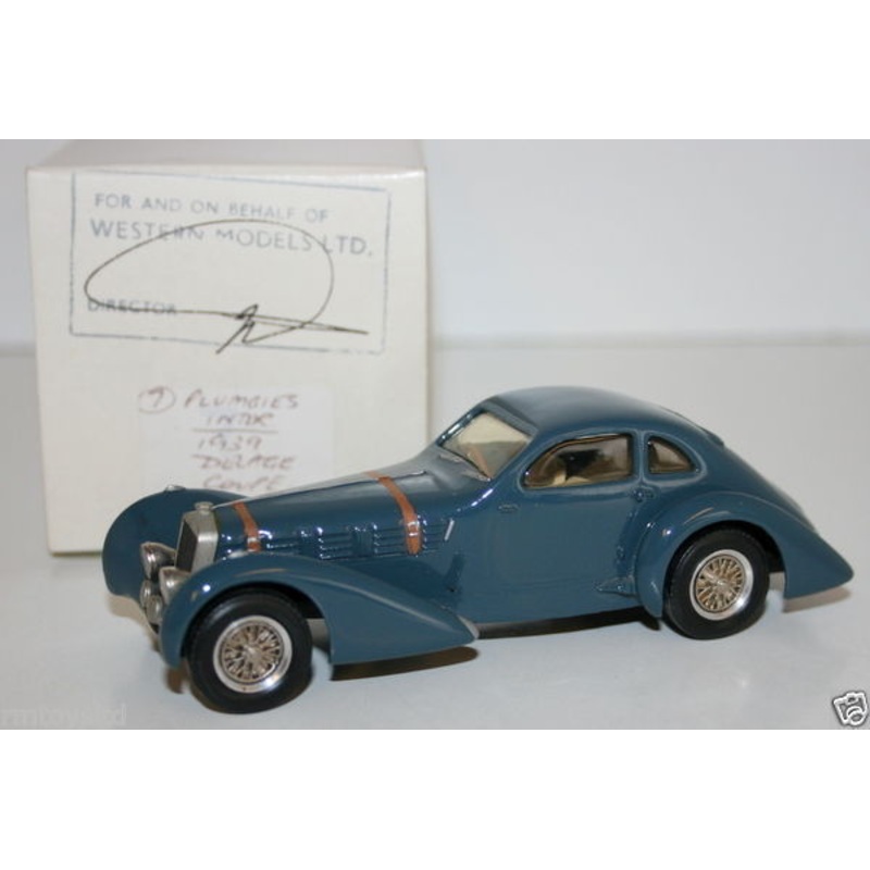 WESTERN MODELS MIKE STEPHENS 1st PROTOTYPE MODEL – PLUMBIES – 1939 DELAGE COUPE