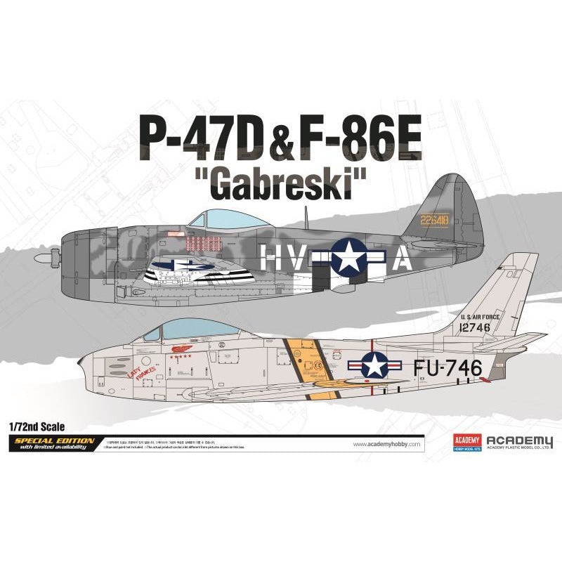 P-47D & F-86E Gabreski 1/72 #12530 by Academy