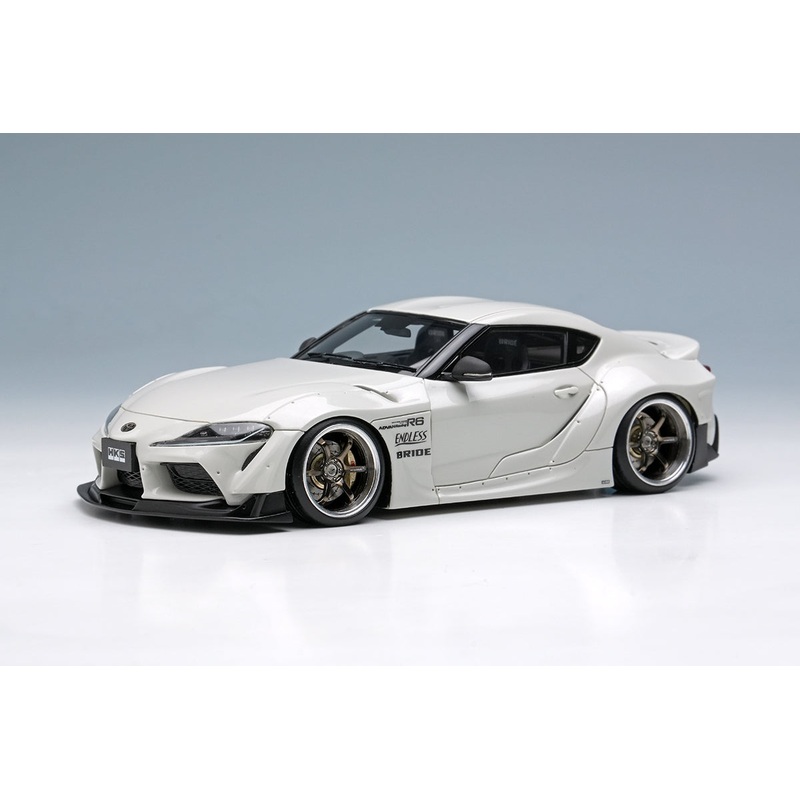 [ Back-order ] Make Up EIDOLON EM723 1:43 HKS GR Supra Wide body 2019 Pearl White