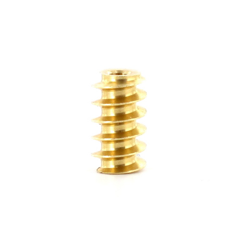 Brass snail M0.4 D=4 L=7 DI=1.5 mm