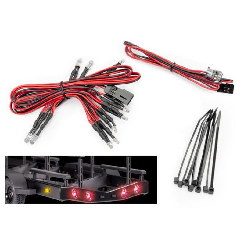 Traxxas Wire harness, LED lights/ zip ties (8) – TRA10349