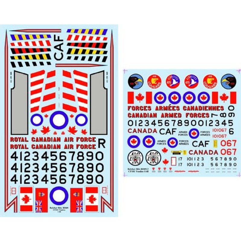 1/48 Canadian CF-101 Voodoo decals