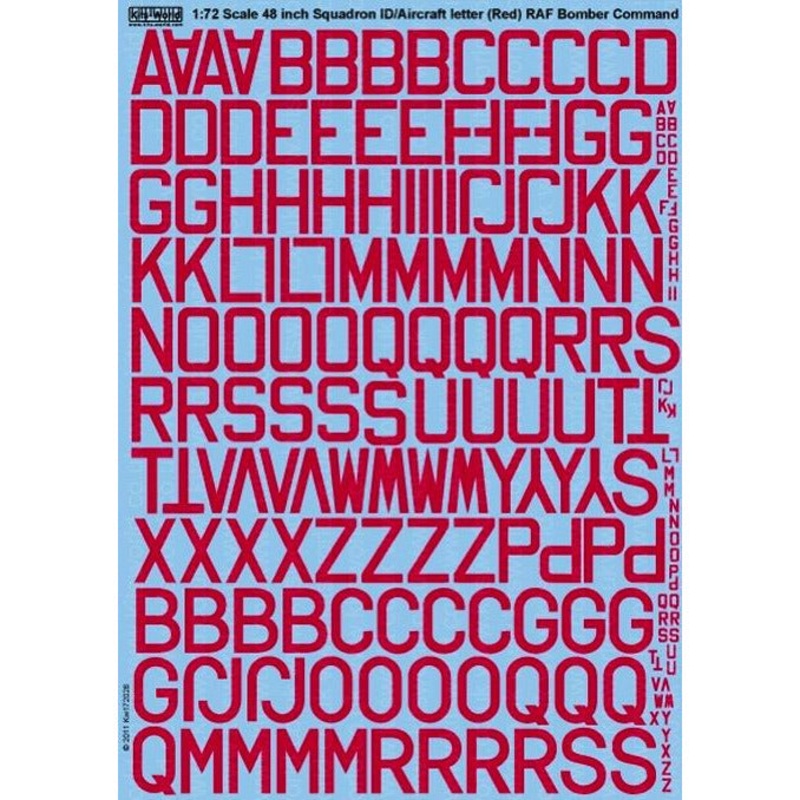 1/72 48 Squadron ID Letters (RED)
