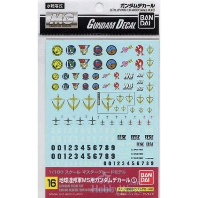 Gundam Decal 16 – Earth Federation Space Force (1)