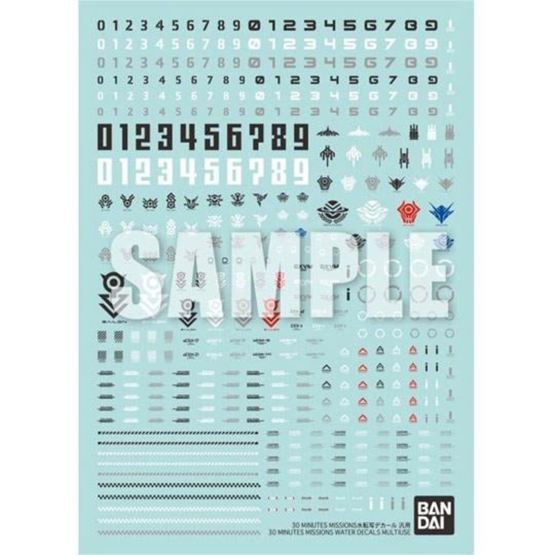 30 Minutes Missions Water Decals – Multiuse 1