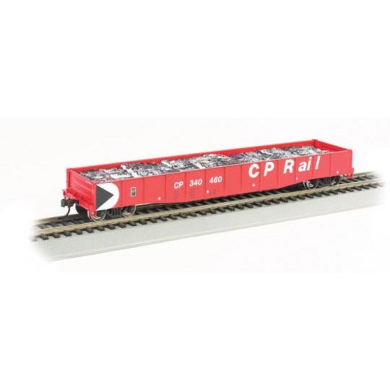 50′ 6 Gondola w/Crushed Cars CP #340215 [HO]