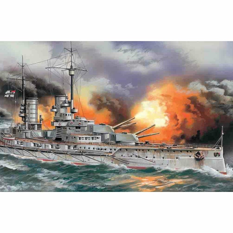 WWI German Battleship Markgraf 1/350 Model Ship Kit #S.005 by ICM