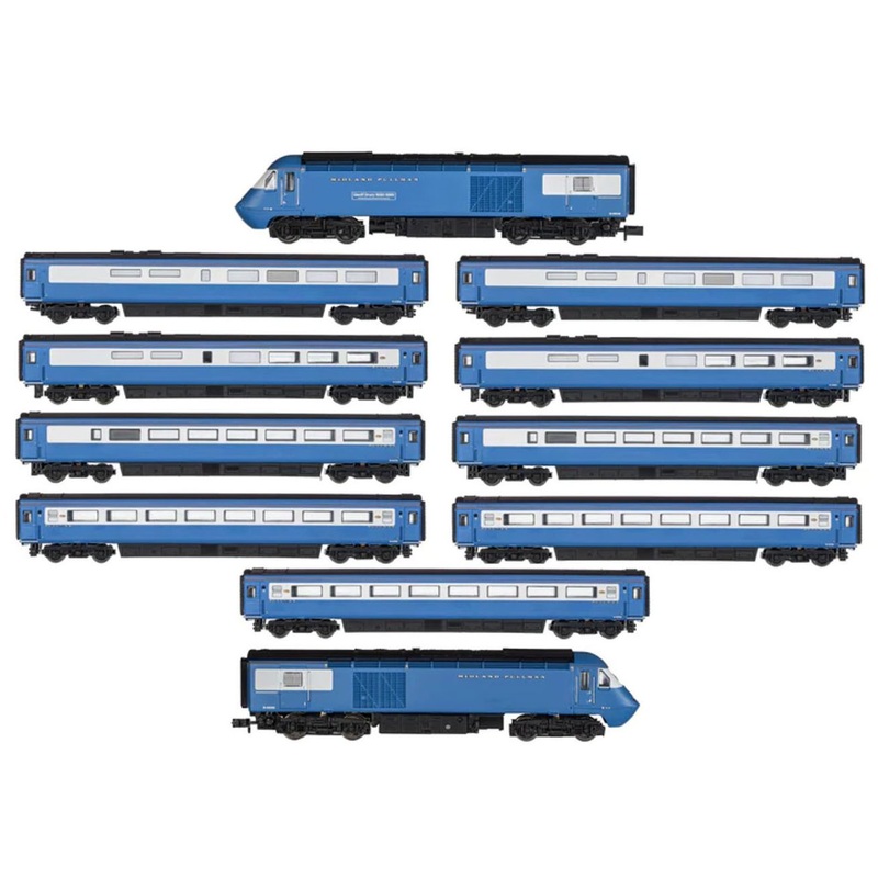 Class 43 HST Pullman Blue Full Train Set 11 Car Set