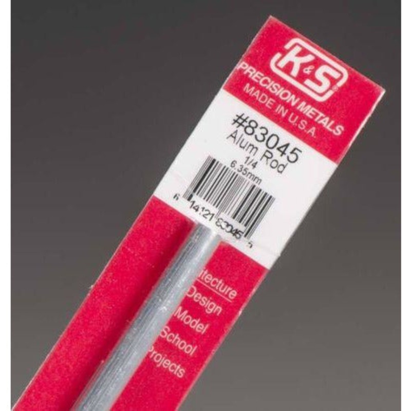 K&S Aluminium Rod – 1/4 KSE83045