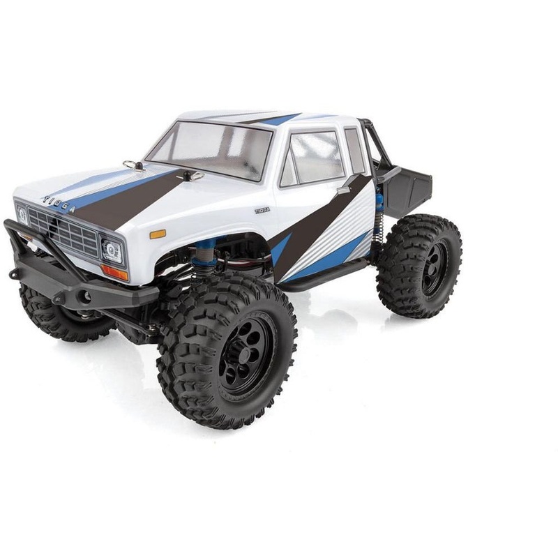 Team Associated 1/12 4WD Trail Truck RTR Brushed CR12 Tioga – White/Blue ASC40006