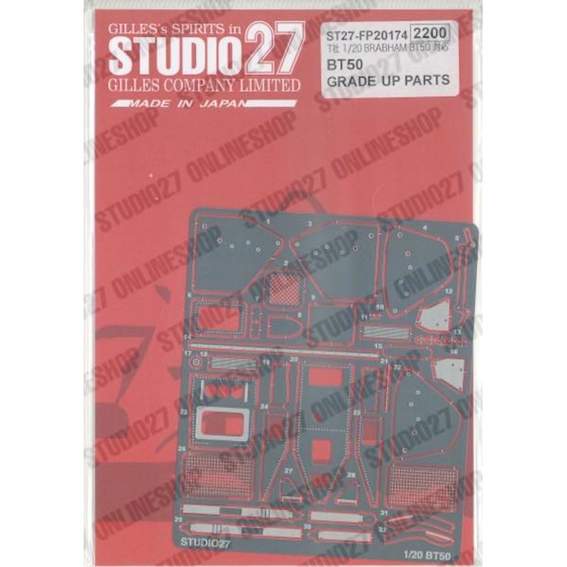 [ Back-order ] STUDIO27 FP20174 1:20 BT50 Upgrade PARTS for TAMIYA [Detail Up Parts]