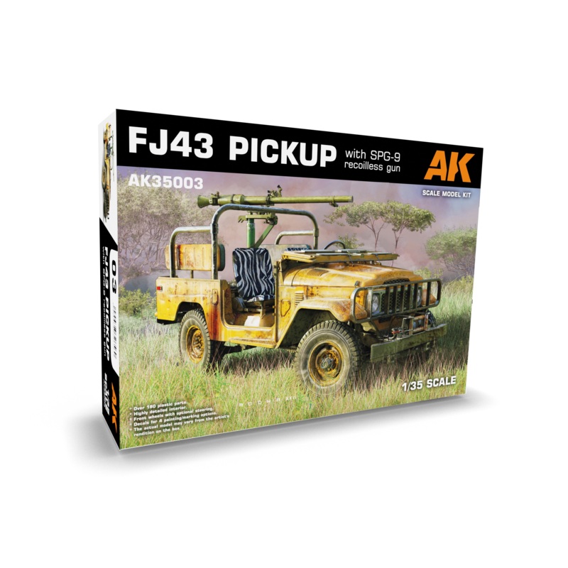 FJ43 Pickup with SPG-9 Recoilless Gun 1/35 #AK35003 by AK Interactive