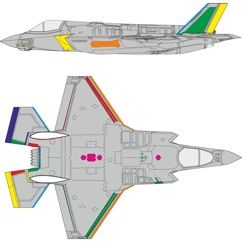 Masking Set for Tamiya F-35B RAM Coating 1/72 by Eduard