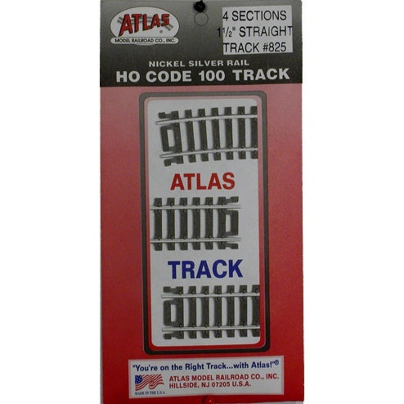1.5 Straight Track (4/pk) (HO)