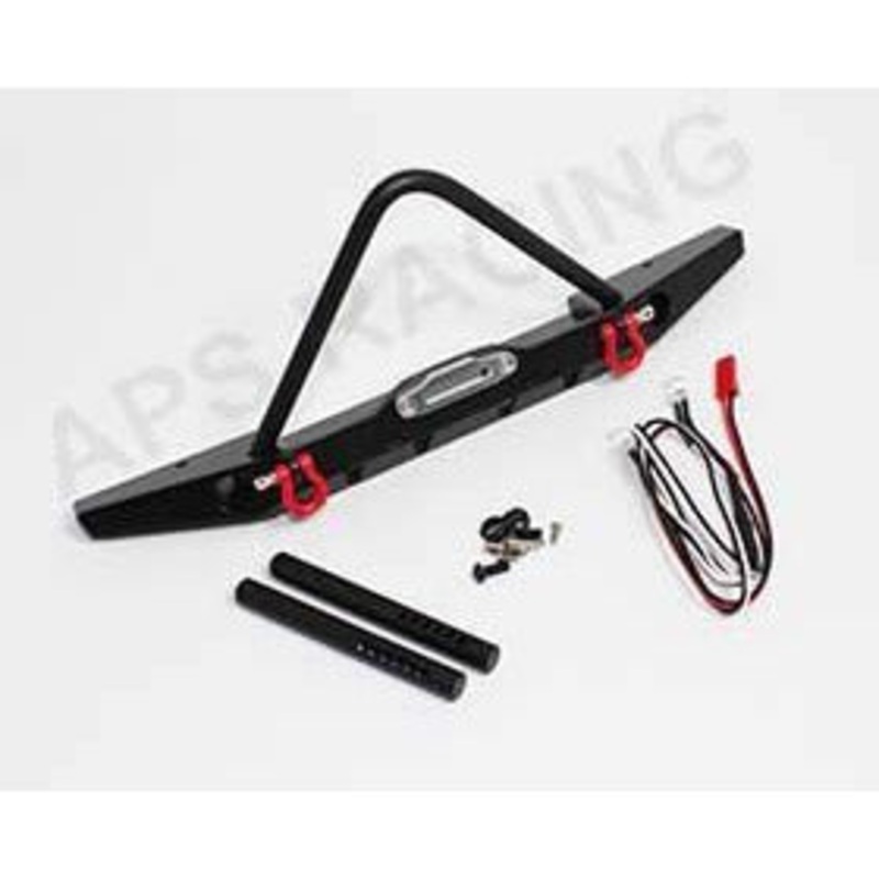 APS Front Bumper w/LED’s for TRX-4 Black APS28013K