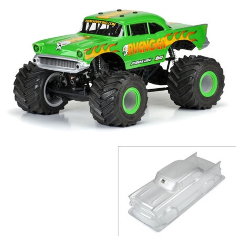 Pro-line 1/8 1957 Chevy Bel Air Avenger Clear Body: LMT, Crawler & 1/8 MT – PRO363000