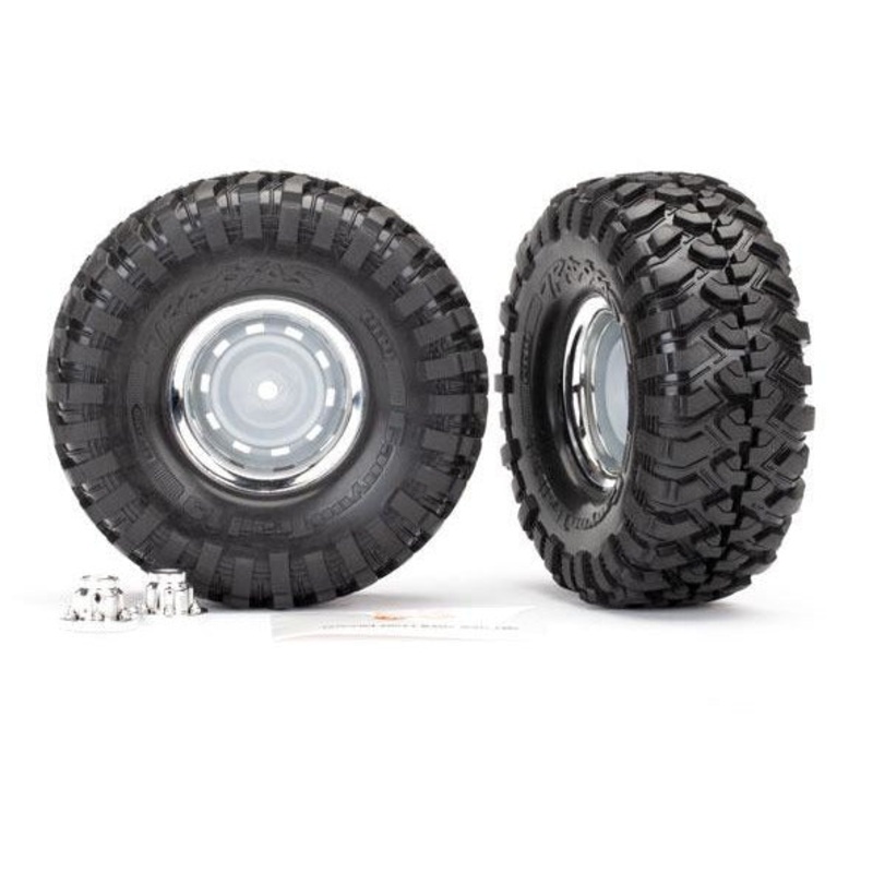TRA8166 Tires and wheels, 1.9′ chrome wheels, Canyon Trail