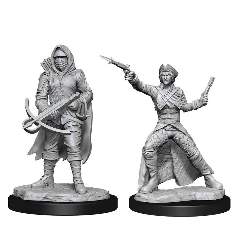 D&D Unpainted Mini – Bounty Hunter & Outlaw 90339