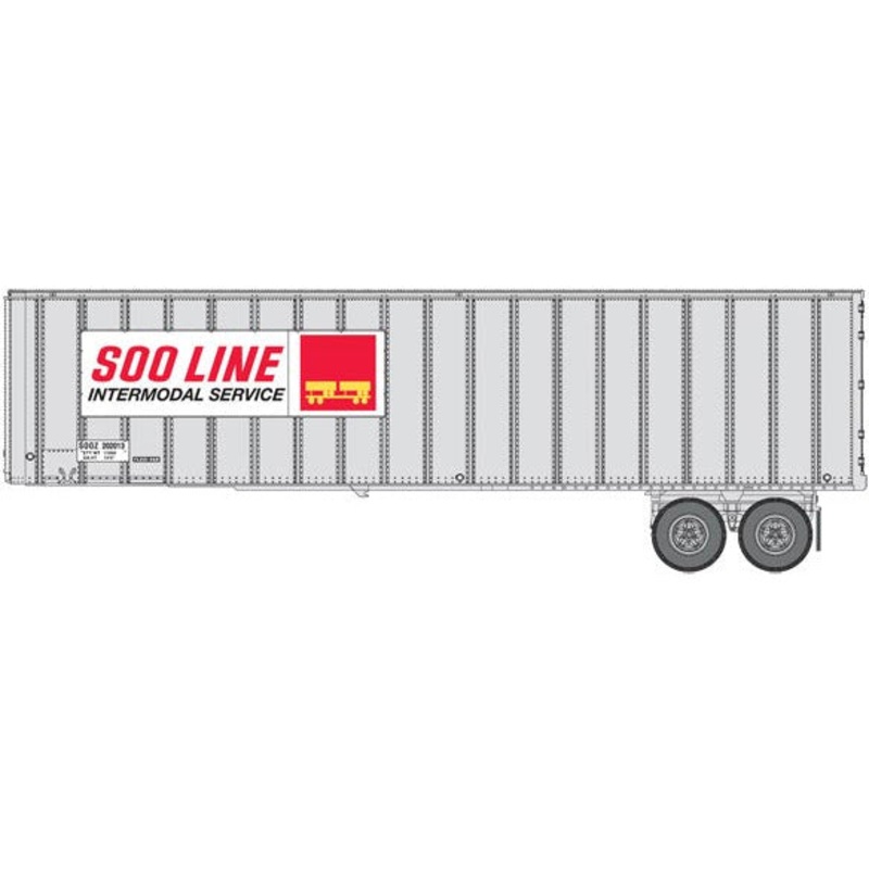 Flexi-Van 40′ Trailer 2-Pack – Assembled Walthers SceneMaster #2613