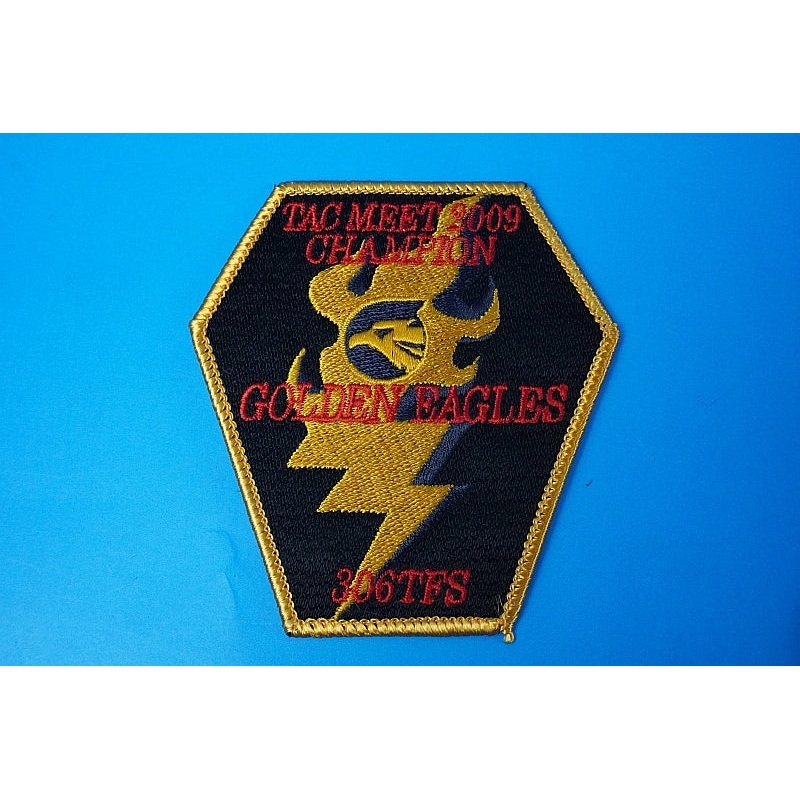 Patch JASDF 306th Squadron Golden Eagles TAC MEET Combat Competition 2009 Champion Low Visibility without hook and loop