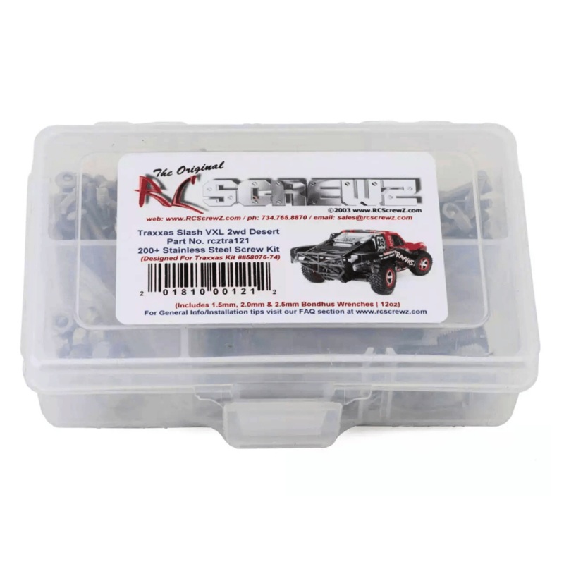 RC Screwz Traxxas Slash VXL 2WD Desert Run Stainless Steel Screw Kit – RCZTRA121