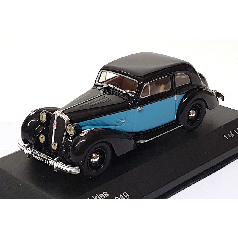 Whitebox 1/43 Scale Diecast WB164 – 1949 Hotchkiss 686 GS – Black/Blue