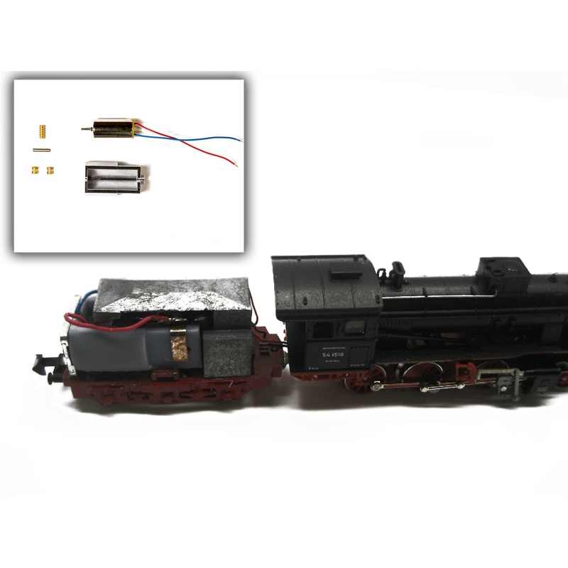 Conversion kit bell-shaped armature motor Minitrix BR 54.15 DB / DRG, G 3/4 H