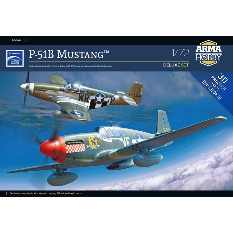 P-51B Mustang Deluxe Set 1/72 #70069 by Arma Hobby