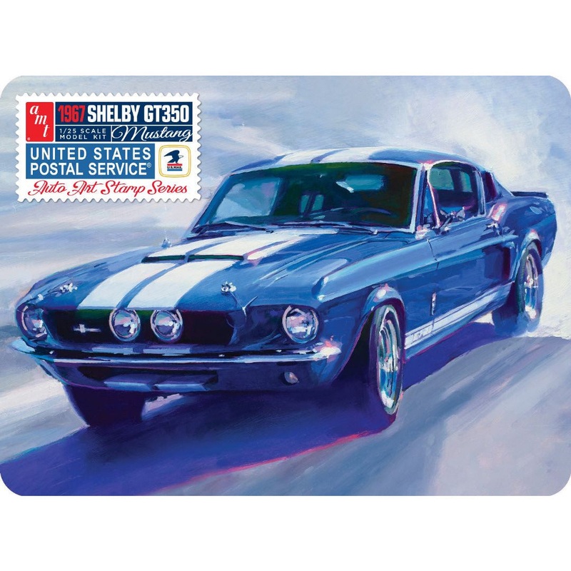 1967 Shelby GT350 USPS Stamp Series Model Kit 1/25 Model Car Kit #1356 by AMT