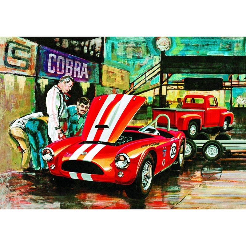 Cobra Racing Team Shelby Cobra & ’53 Ford Pickup & Trailer 1/25 Model Car Kit #1073/06 by AMT