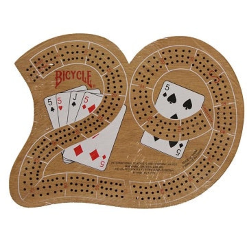 Bicycle Large 29 Wood Cribbage Board