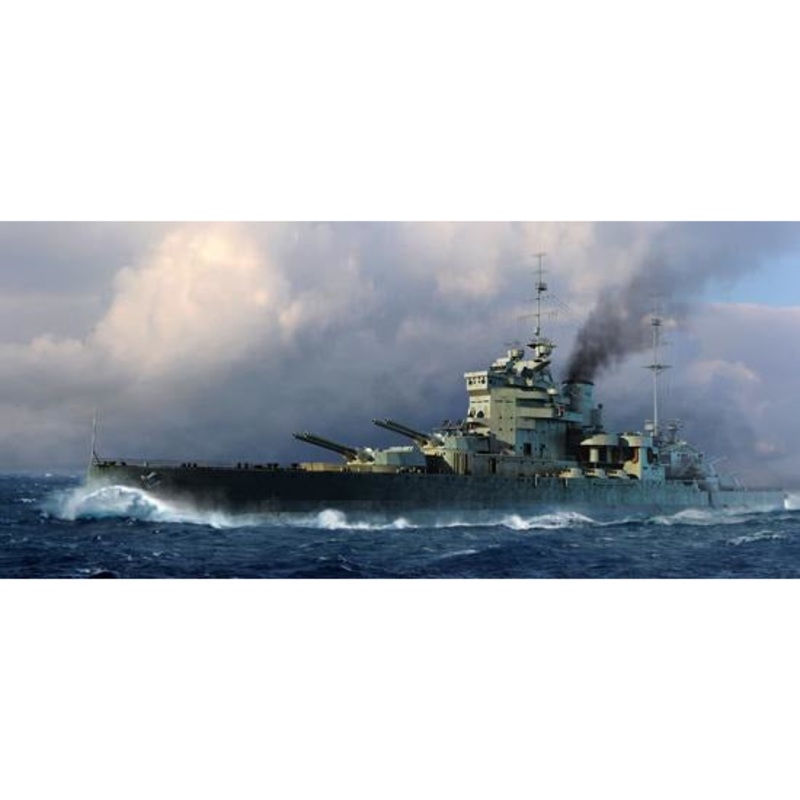 HMS Valiant 1939 1/700 Model Ship Kit #5796 by Trumpeter