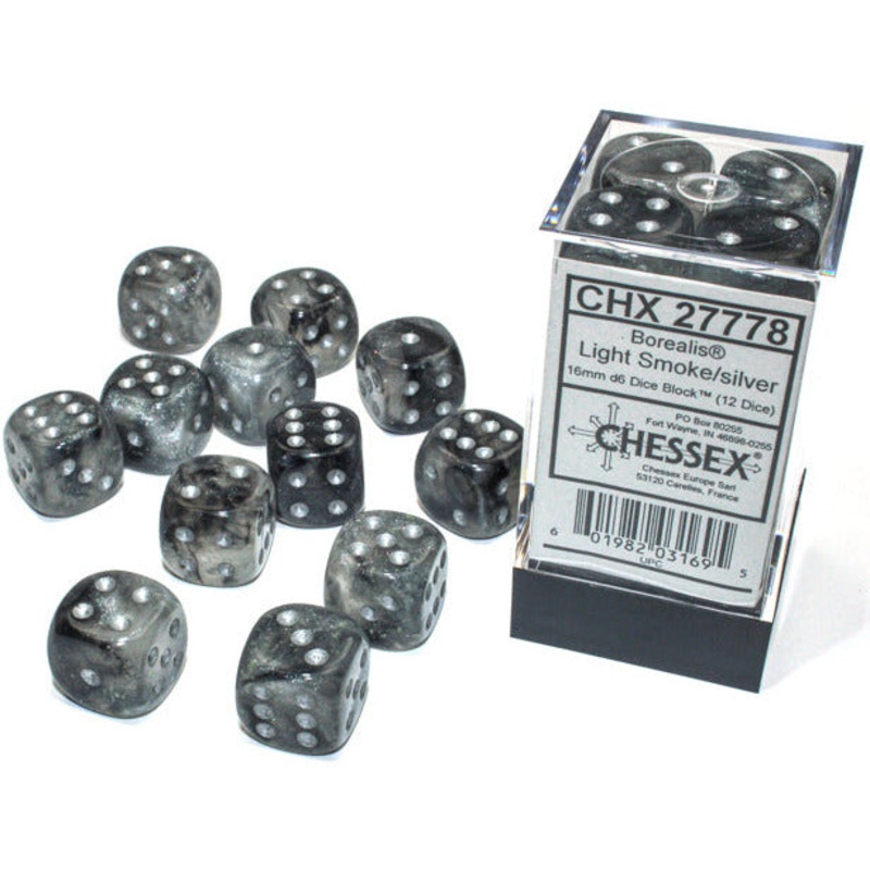 Chessex Six Sided Die (d6) Set of 12 – Assorted Colours